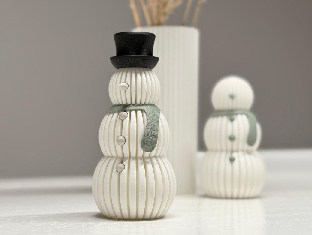 3D Printed Snowman Lamp – Winter Glow Edition