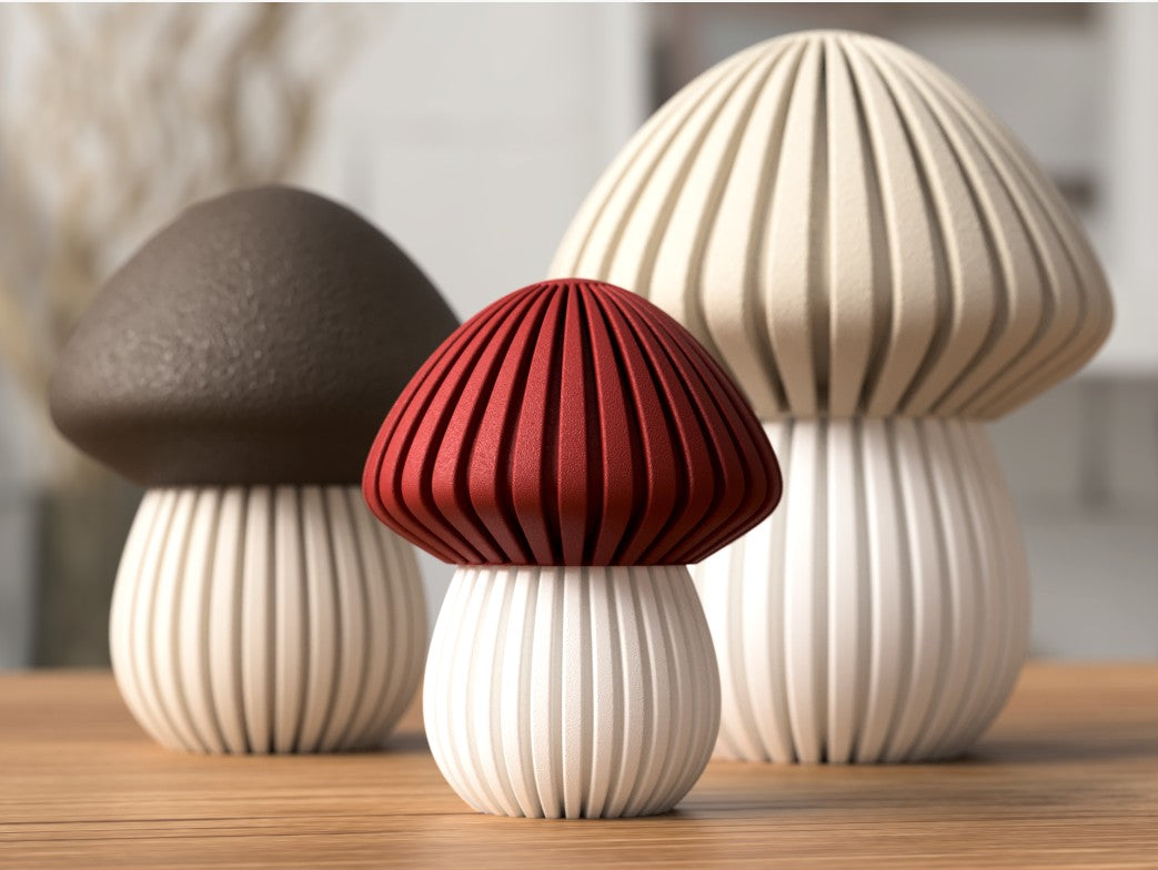 3D Printed Mushroom Decor Collection