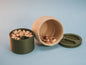 Geometric Snack Container with Shell Compartment