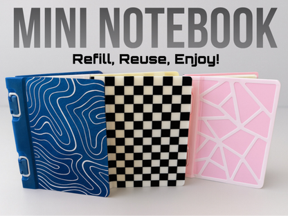 3D Printed Mini Notebook – Refillable & Reusable Cover