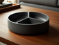 Minimalist 3D Printed Divided Bowl – Modern 3-Section Organizer
