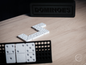 3D Printed Domino Set with Holder & Case – Premium Modern Design