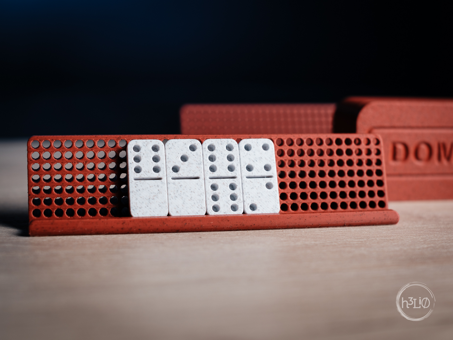3D Printed Domino Set with Holder & Case – Premium Modern Design