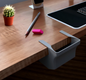3D Printed Desk Trash Bin – Minimal Clip-On Organizer