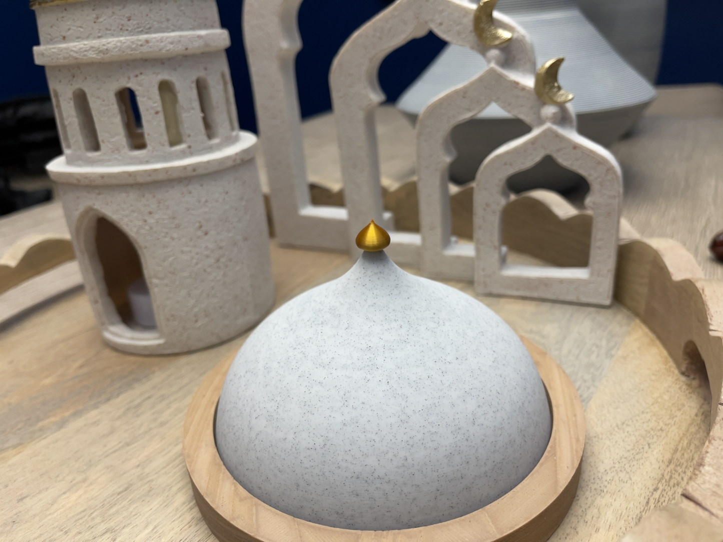 Ramadan Dome Date Bowl – 3D Printed Decorative Serving Dish