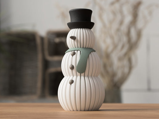3D Printed Snowman Lamp – Winter Glow Edition