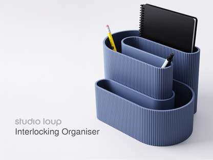 3D Printed Interlocking Organizer – Modern Desk Storage